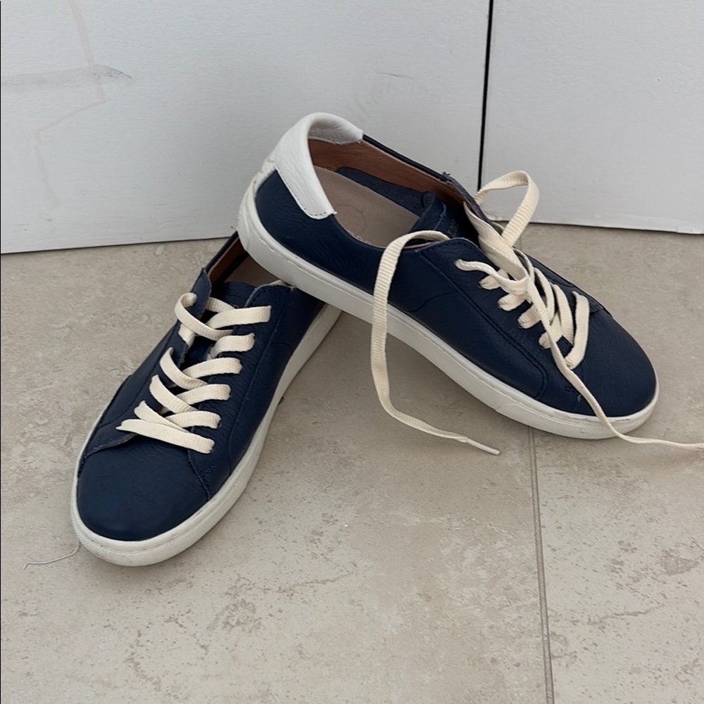 Soludos Blue and White Sneakers Classic Design